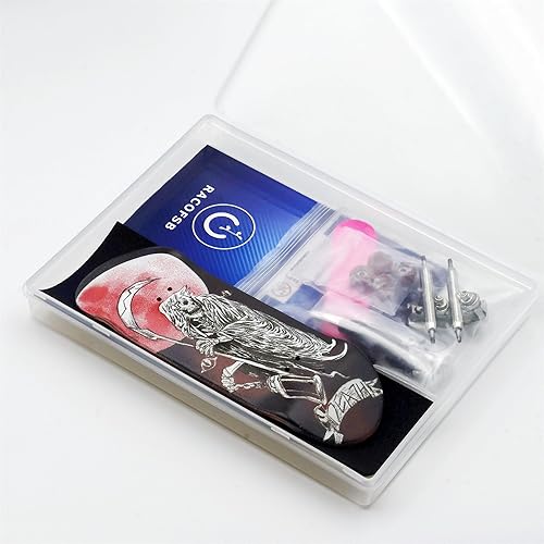 Miniatura 6 de Diapasón profesional de 1.339 in tablero de madera profesional dedo patineta camiones CNC remolino ruedas (muerte)