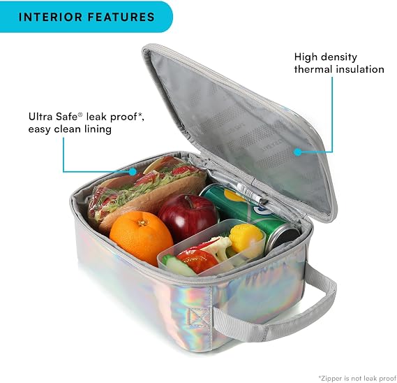 Arctic Zone Kids Lunch Box with Ice Pack and Container, Cotton Candy