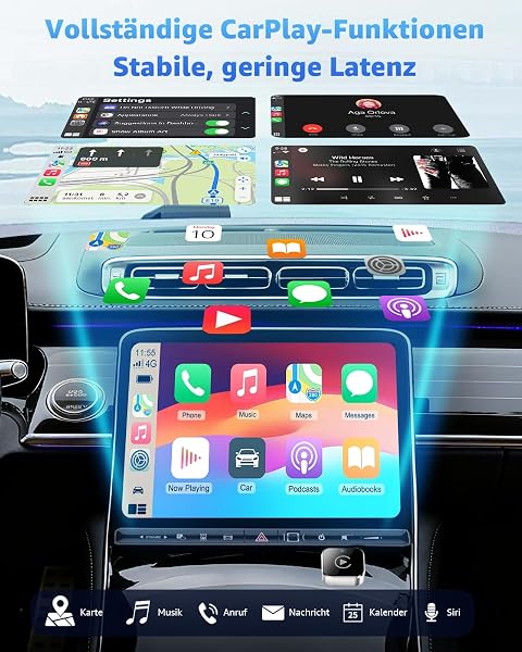 Wireless CarPlay & Android Auto Adapter, Kabellos statt Kabel, Plug & Play Dongle, Ultra Stabile & Schnelle Verbindung, Kein Kabelsalat, Für iPhone & Android, Kompatibel mit Autos ab 2016 - 3