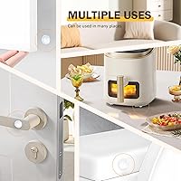 Vista 6 de Parachoques para puerta de gabinete, 200 piezas autoadhesivas transparentes para puertas de armario para armarios de cocina, tablas de cortar