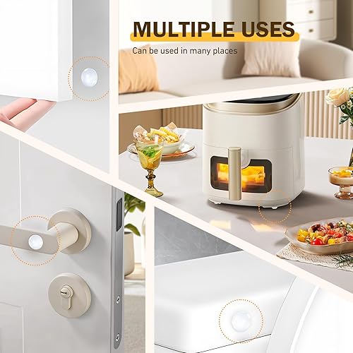 Miniatura 6 de Parachoques para puerta de gabinete, 200 piezas autoadhesivas transparentes para puertas de armario para armarios de cocina, tablas de cortar