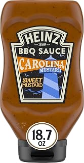 Carolina Mustard Style BBQ Sauce (18.7 oz Bottles, Pack of 6)