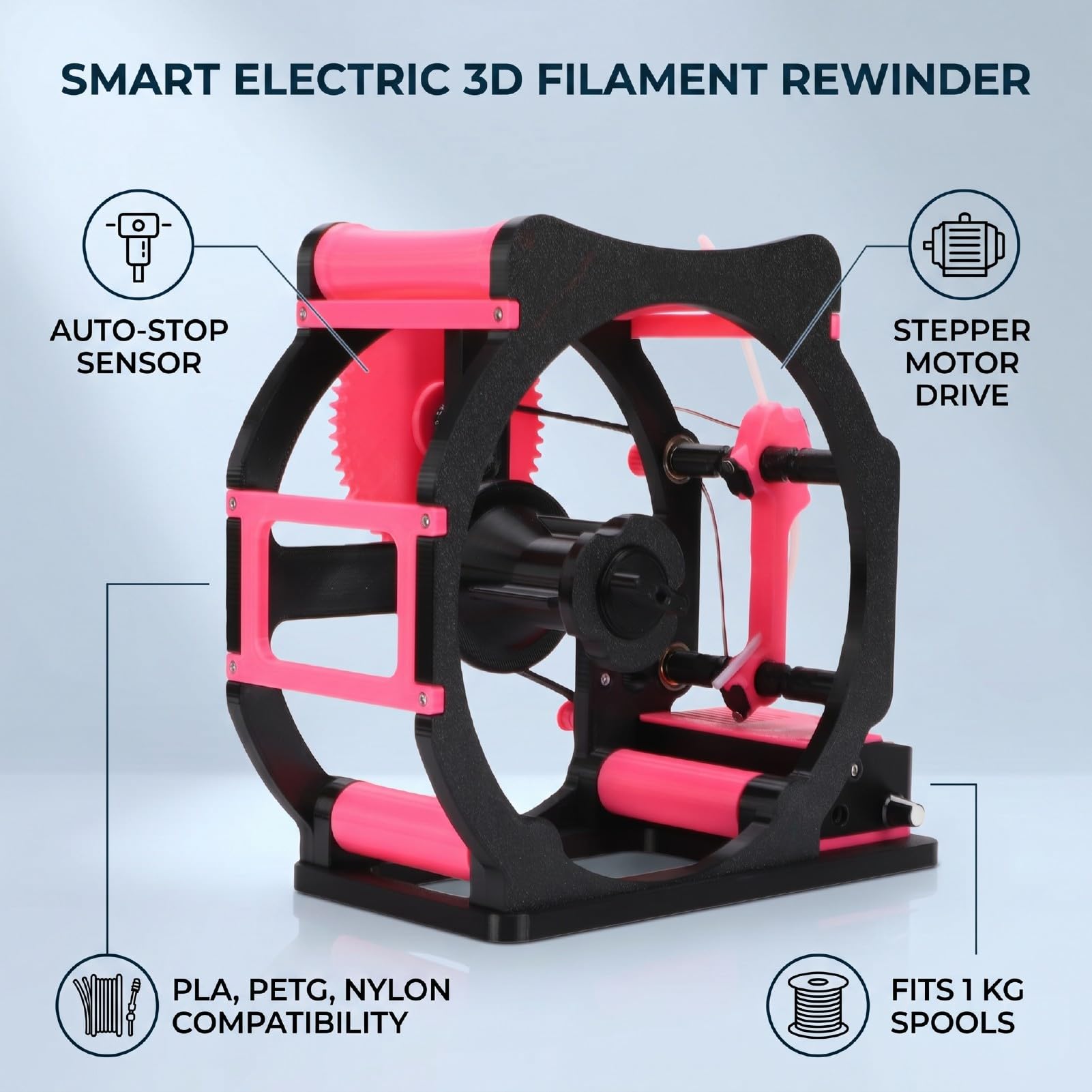 Dévidoir Automatique de Filament 3D, Bobine de 20 Cm de (Prise UE)