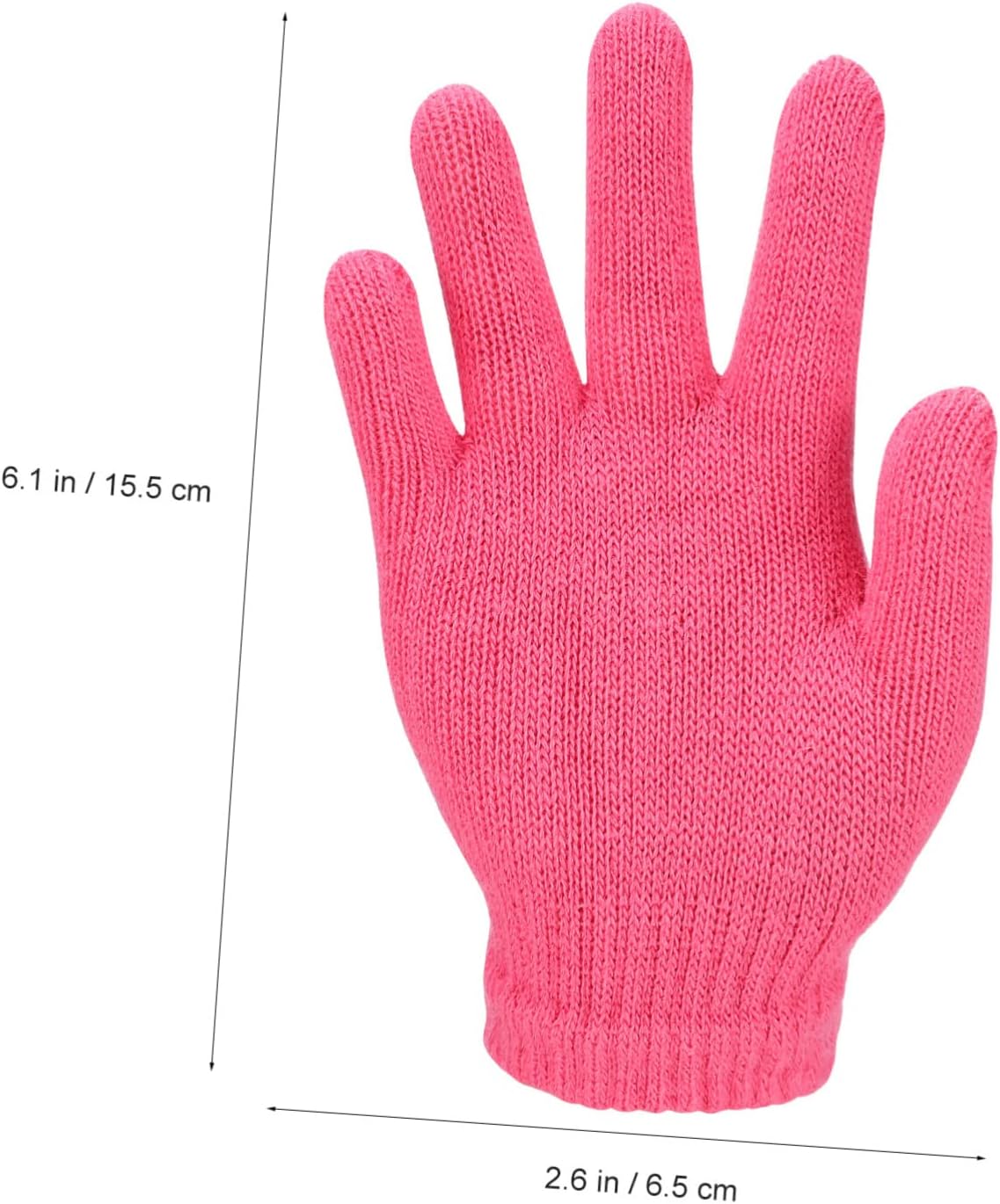 24pairs Boy Girl's Knitted Gloves Winter Warm Full Finger Gloves for Boy Girl Comfortable Thermal Mittens for Outdoor Activities of Five-finger