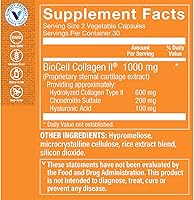 Vista 2 de The Vitamin Shoppe Colágeno tipo II 1000 mg - Salud de las articulaciones, apoyo y flexibilidad para el cartílago, con ácido hialurónico