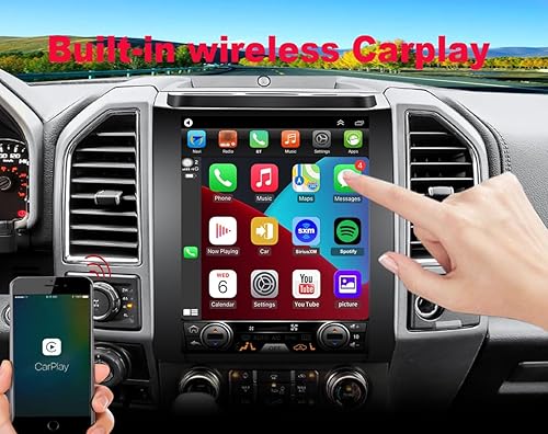 Miniatura 4 de Para Ford F150 Radio Upgrade 2015 2016 2017 2018, reemplazo estéreo Android, control del volante, pantalla táctil IPS de 12.1 pulgadas, Carplay y