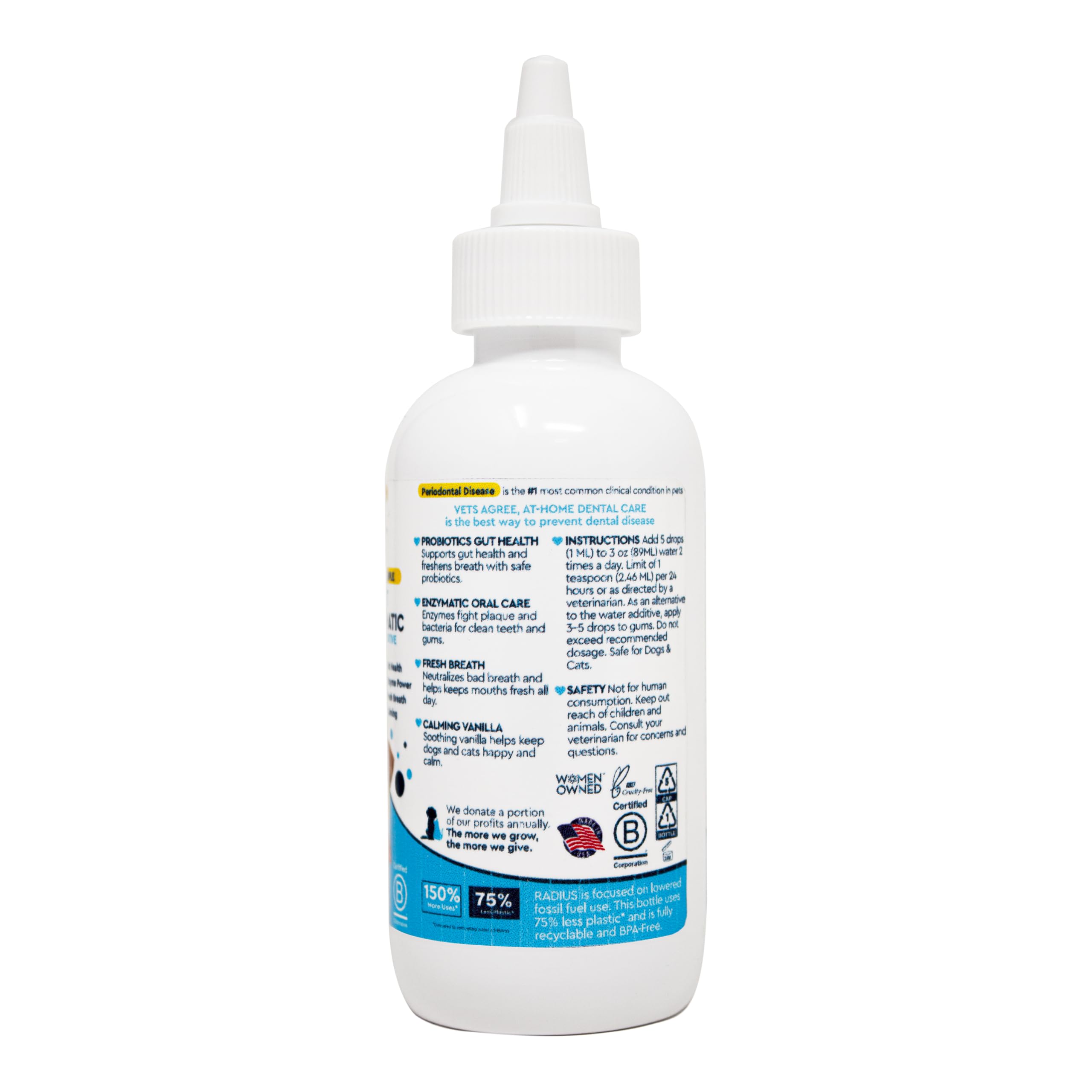 RADIUS OralPro+ Pet Probiotic Dental Water Additive (Enzymatic) - image 2