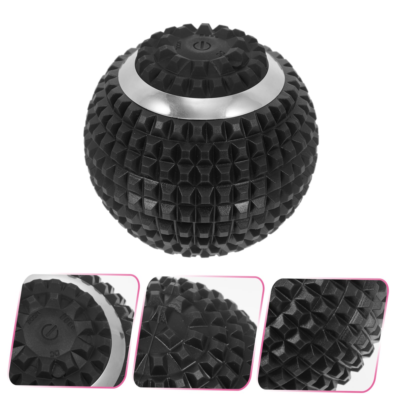 Pelota de Masaje Eléctrica para Pies y Músculos, Negro | Abs, Cuatro Configuraciones, para Camping y Viajes, Herramienta de Relajación Corporal