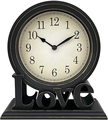 Miniatura 8 de Desk Clock Analog Silent European Style Classic Decorative Retro for Table Living Room Kitchen Desktop- Style a Style a,Style