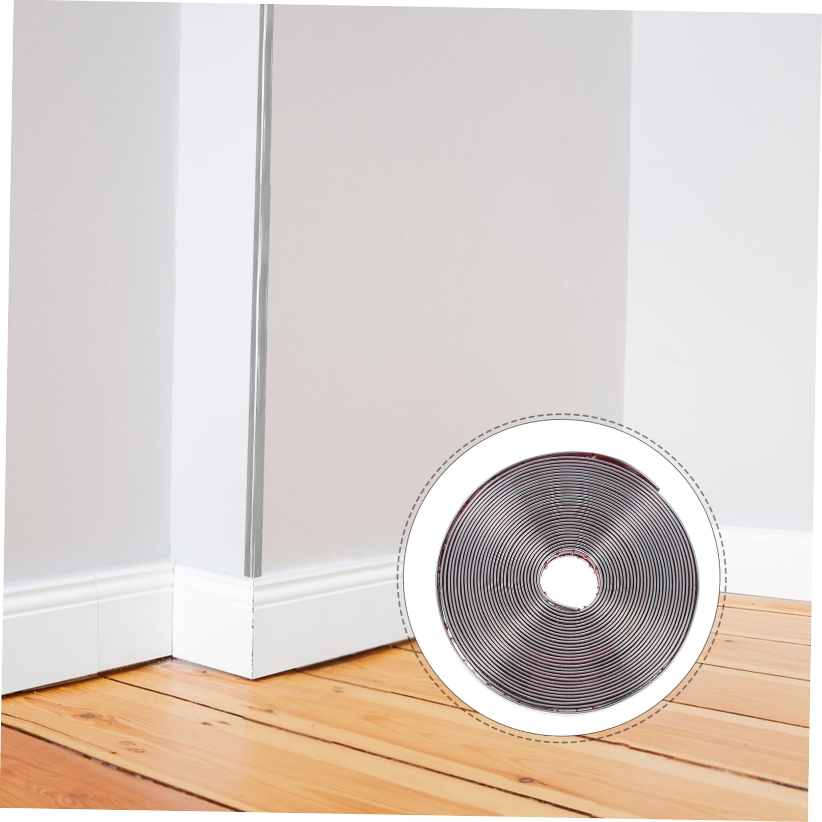 Veemoon Moldura Adhesiva Autoadhesiva Flexible de Pvc para Esquinas de Pared, Protección Elegante para Dormitorio y Lavandería, Fácil Instalación sin Perforación
