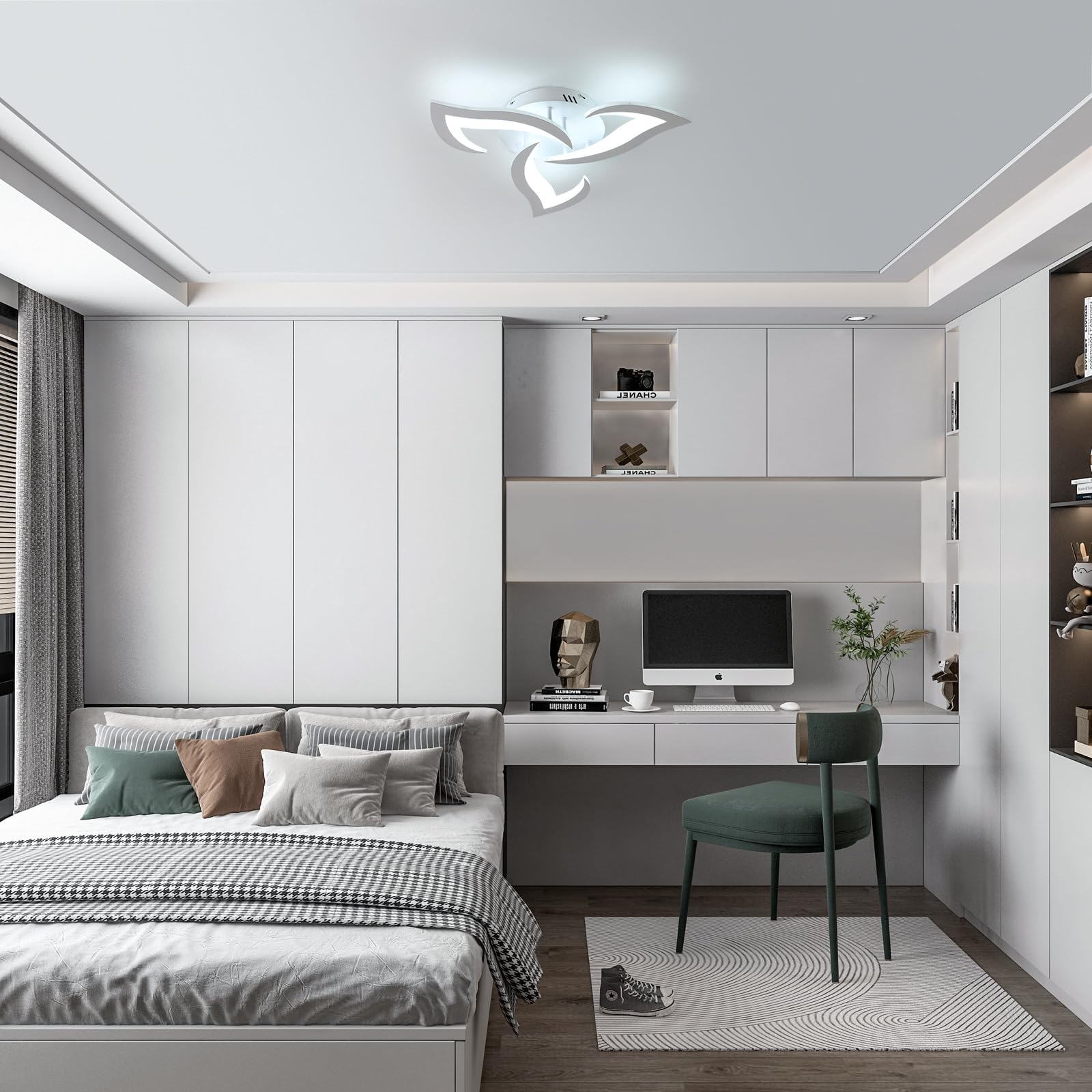 MEBLINI Schrankbett Vertical - Platzsparendes Klappbett Mit Lattenrost 120x200cm