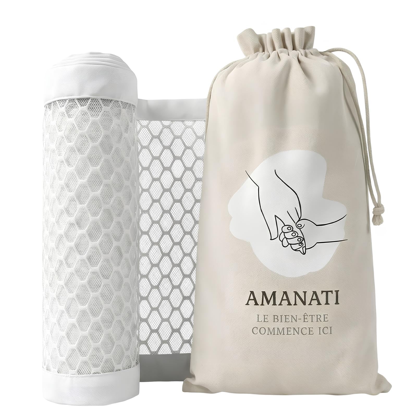 Tour de lit respirant – Tour de lit certifié OEKO-TEX – Tours de lit pour tout-petits – Tour de Lit bébé pour Lit Bébé 60x120 cm – Contour de lit bebe offrant sécurité et confort pour votre bébé