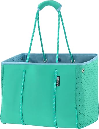QOGiR Neoprene Multipurpose Beach Bag Tote with Inner Zipper Pocket .........