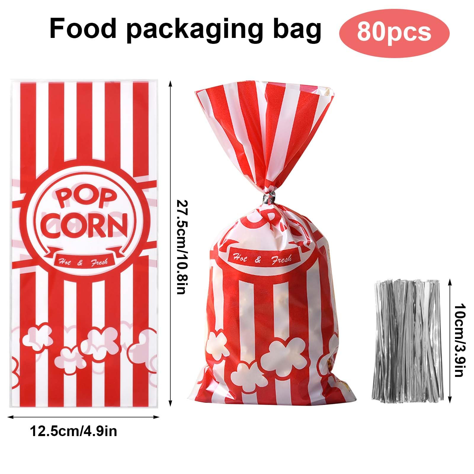 Ezkart 12,7 X 17,8 Cm – Assortiment De Sacs à Bonbons Rayés