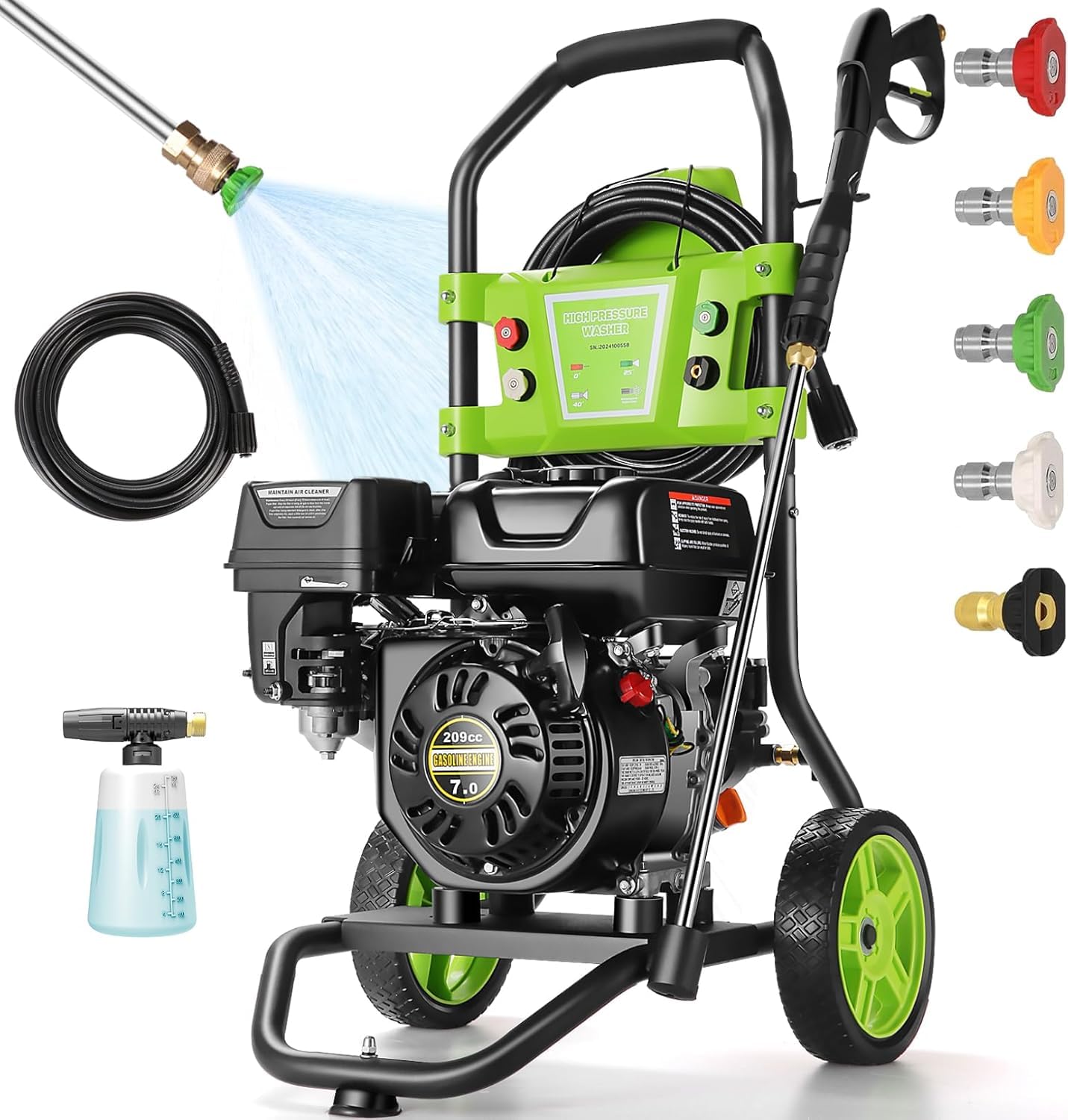 Amazon.com : Gas Powered Pressure Washer 4200 PSI 4.0 GPM Portable