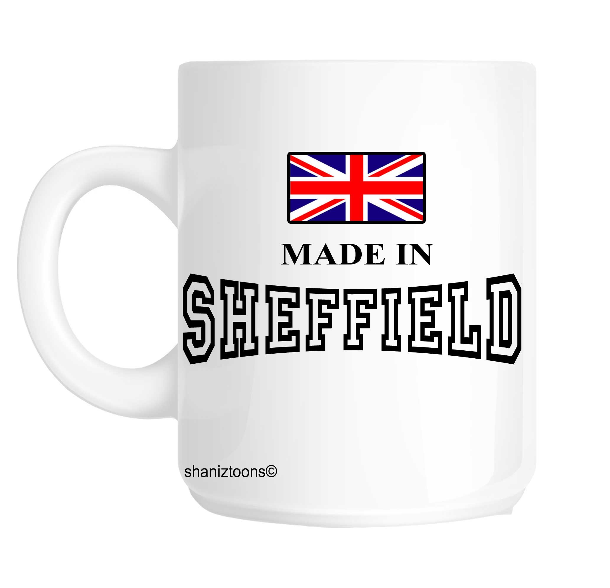 Made Born In Sheffield Birthday Gift Mug