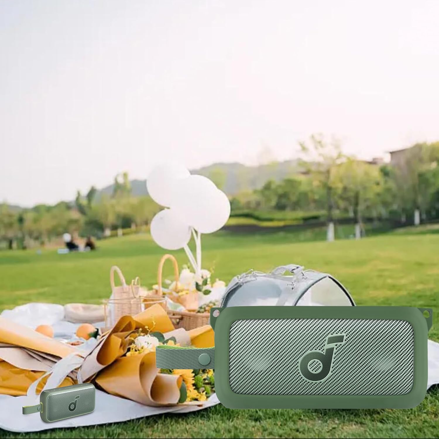 co2CREA Soft Silicone Case Compatible with Anker Soundcore Motion 300 Wireless Hi-Res Portable Speaker, Green Cover - Image 8