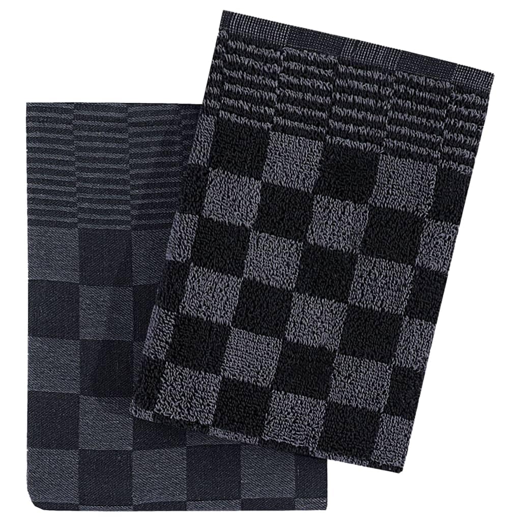 Set di 10 asciugamani in 100% cotone, 5 strofinacci da 50 x 70 cm, 5 asciugamani per ospiti 50 x 50 cm, versatili per bagno, cucina, sauna, viaggi, casa, casa vacanze