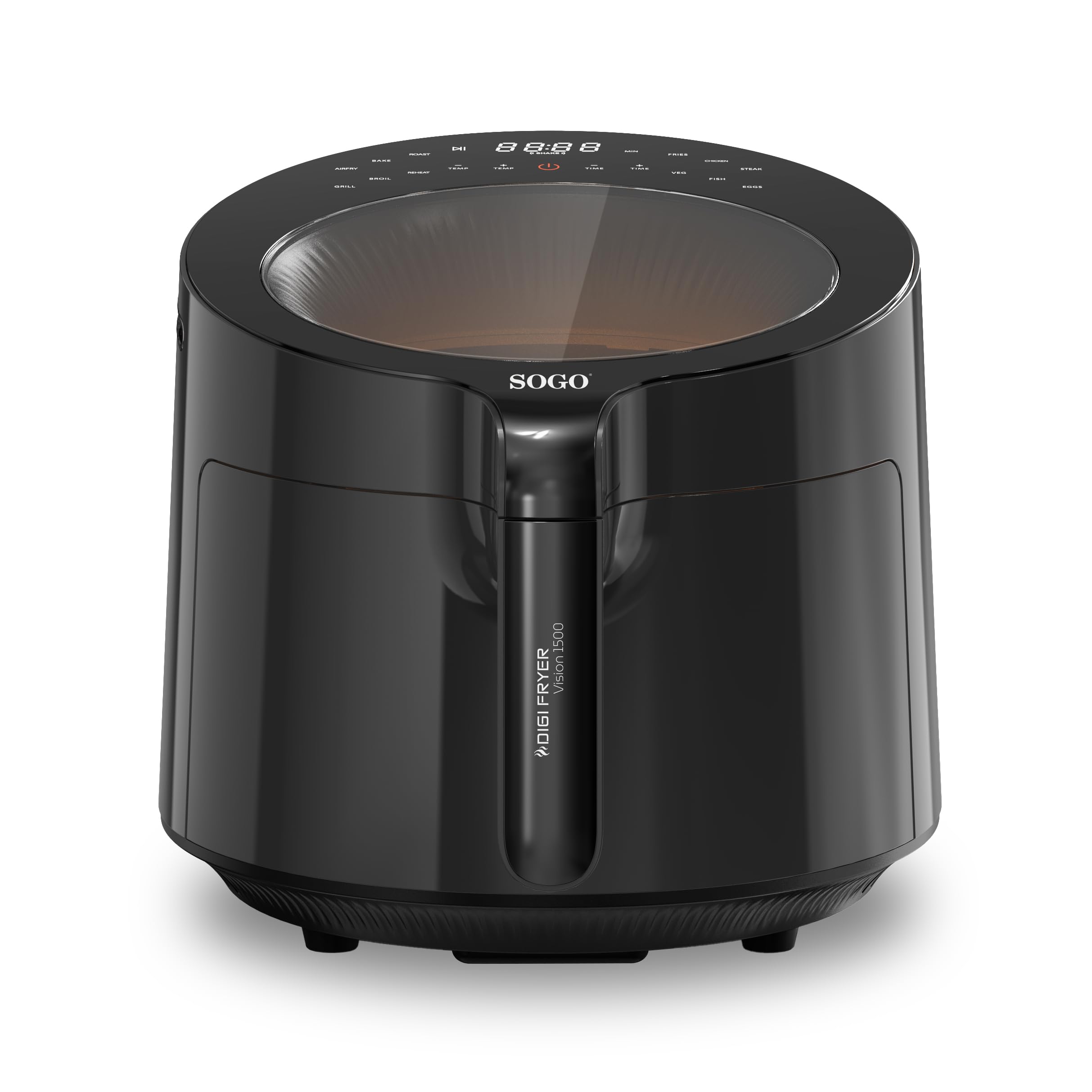 SOGO Freidora de Aire 5L sin Aceite - Cocina Saludable con 80% Menos Grasa - 12 Modos de Cocción para Recetas Versátiles - Air Fryer con Pantalla Táctil LED y Accesorios Aptos para Lavavajillas