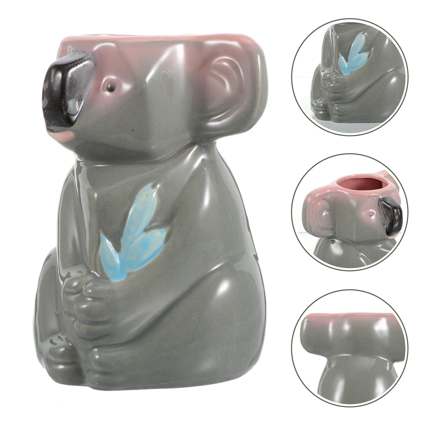 TOYANDONA Tazza in Ceramica Koala Forma Tiki per Bar Bicchiere da Cocktail e Acqua Design Elegante e Dimensione Comoda Adatta per Birra Vino e Bevande Miste Regalo Originale per Famiglia e