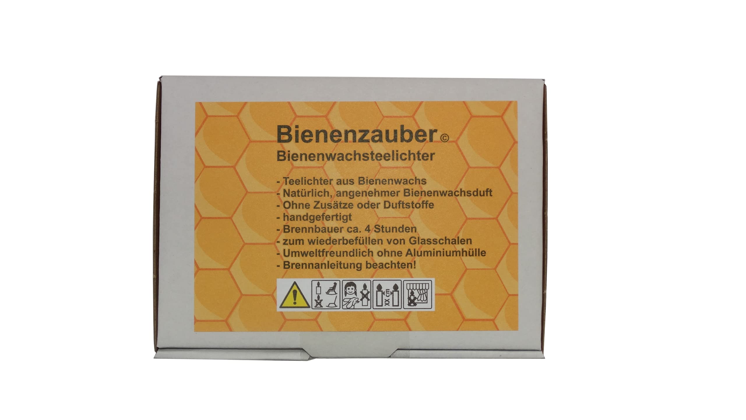 Juego de 20 velas de té de cera de abeja y 4 portavelas de cristal