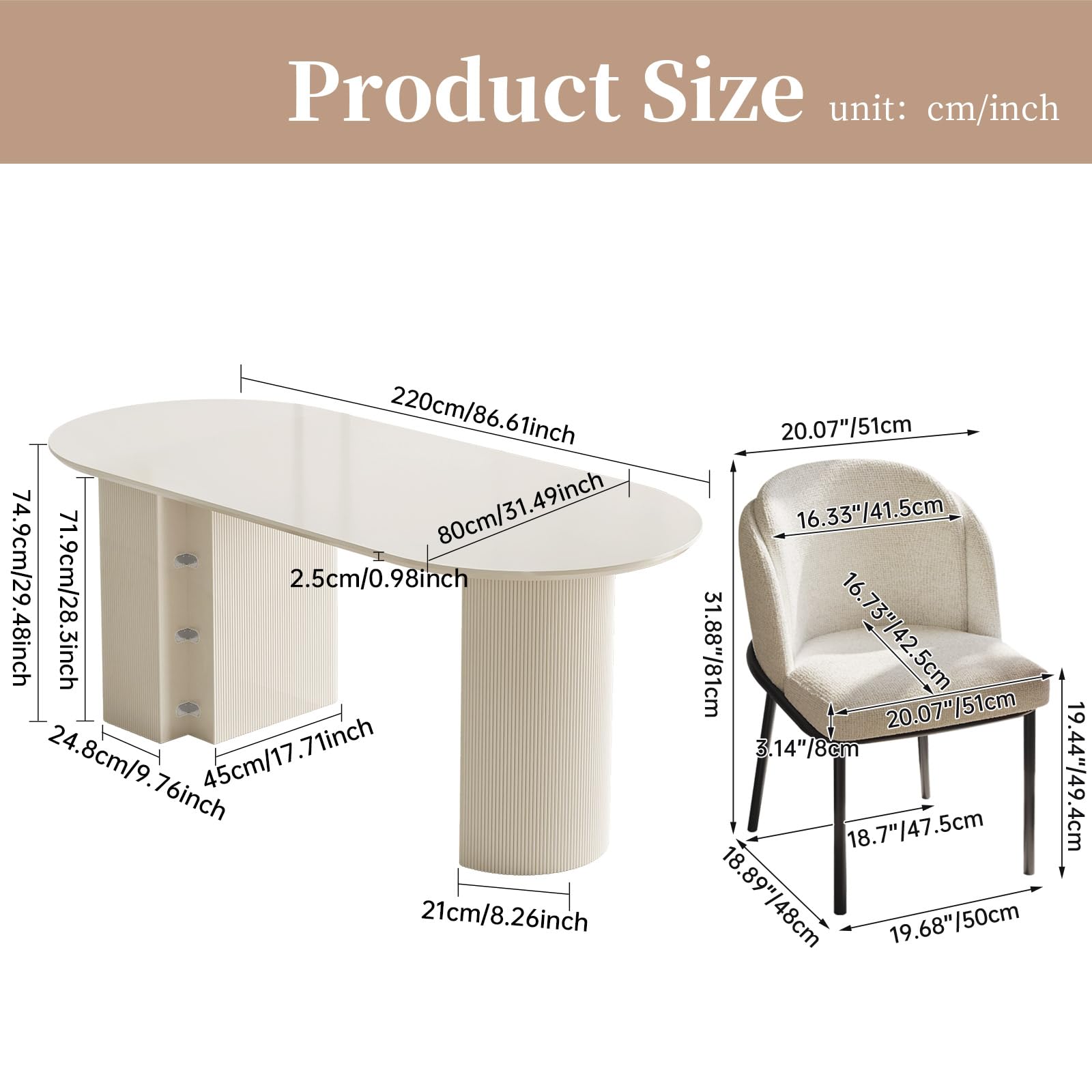 Set tavolo da pranzo espandibile con 4 sedie, design moderno pieghevole da quadrato a rotondo, per sala da pranzo salvaspazio, mobili da cucina eleganti e funzionali