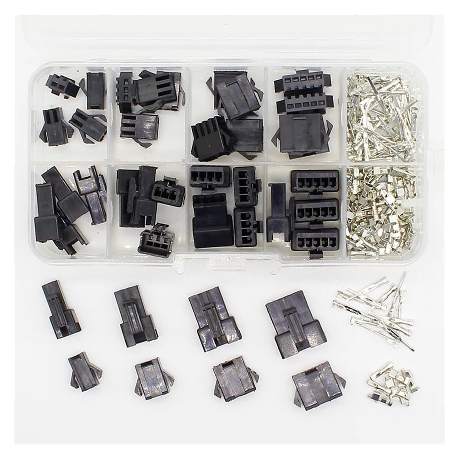 Kits SM2.54 de 20 juegos con conectores de paso de 2.54 mm y pines de 3, 4 y 5 terminales