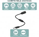 Replacement for Xbox 360 Controller Cable,Xbox to USB Breakaway Cable for Logitech G920 G923 G27 G29, Thrustmaster 458 Spider, RockSmith Game