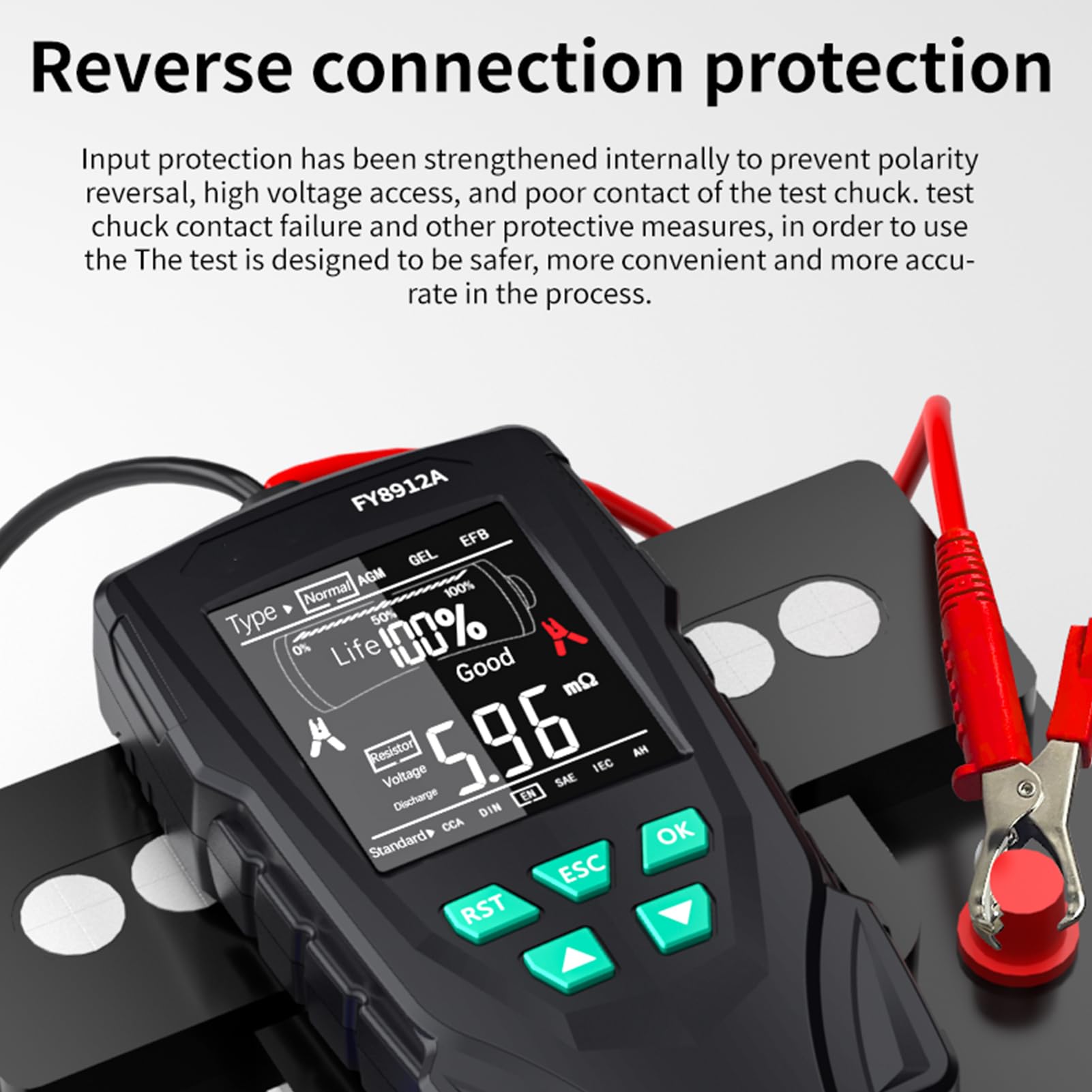 TESTER BATTERIA AUTO ANALIZZATORE DIGITALE BATTERIA AUTO PER LA DIAGNOSTICA PROFESSIONALE