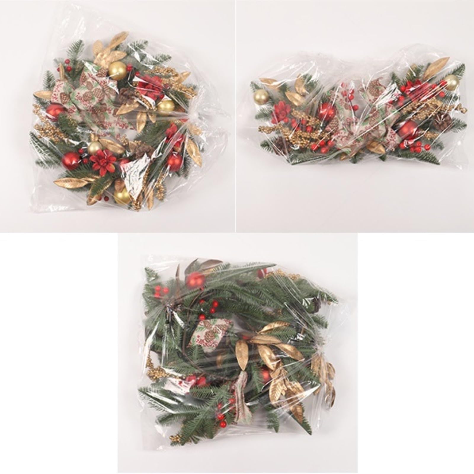 Couronne De Noel Porte Couronne De Noël Artificielle avec Boules Et Nœud for La Décoration Cheminée des Fenêtres Couronne De Noel A Decorer