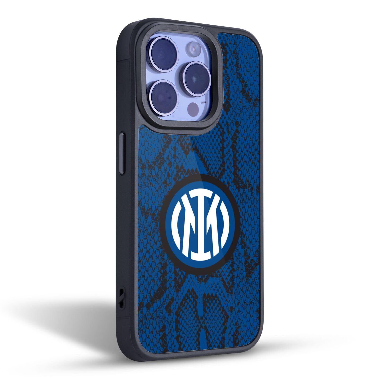 Head Case Designs Licenza Ufficiale Inter Milan Serpente Modelli Cover in Gel Rinforzata [Protezione di Grado Militare] Compatibile con Apple iPhone 15 PRO