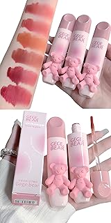 Gege Bear Tender Lip Glaze – Velvet Matte Lip Tint | Soft Mist Hydrating Lip Glaze | Long-Lasting, Non-Sticky Lip Color | ...