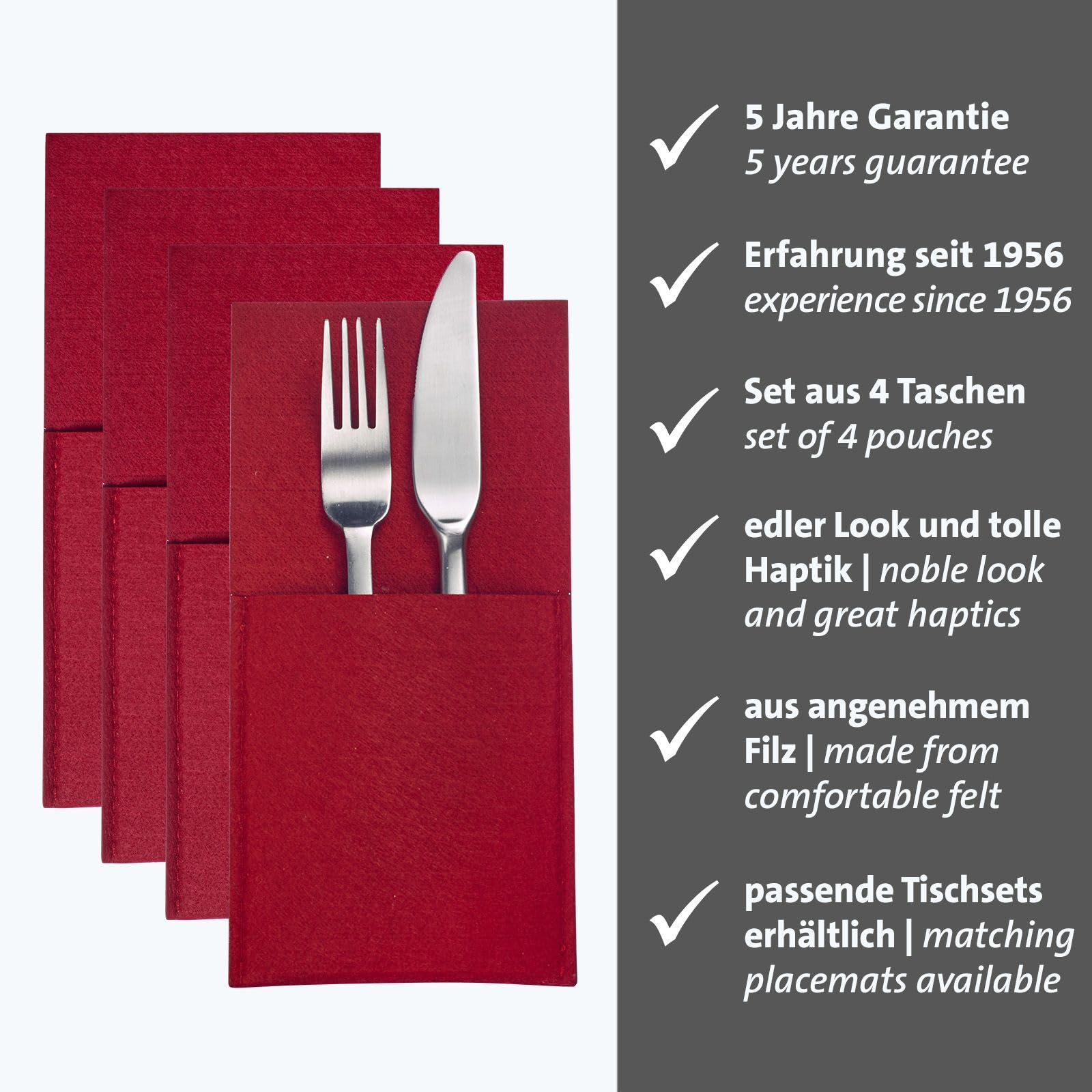 Westmark Lot De 4 Sets De Table Cozy, Ronds, D35cm, Anthracite