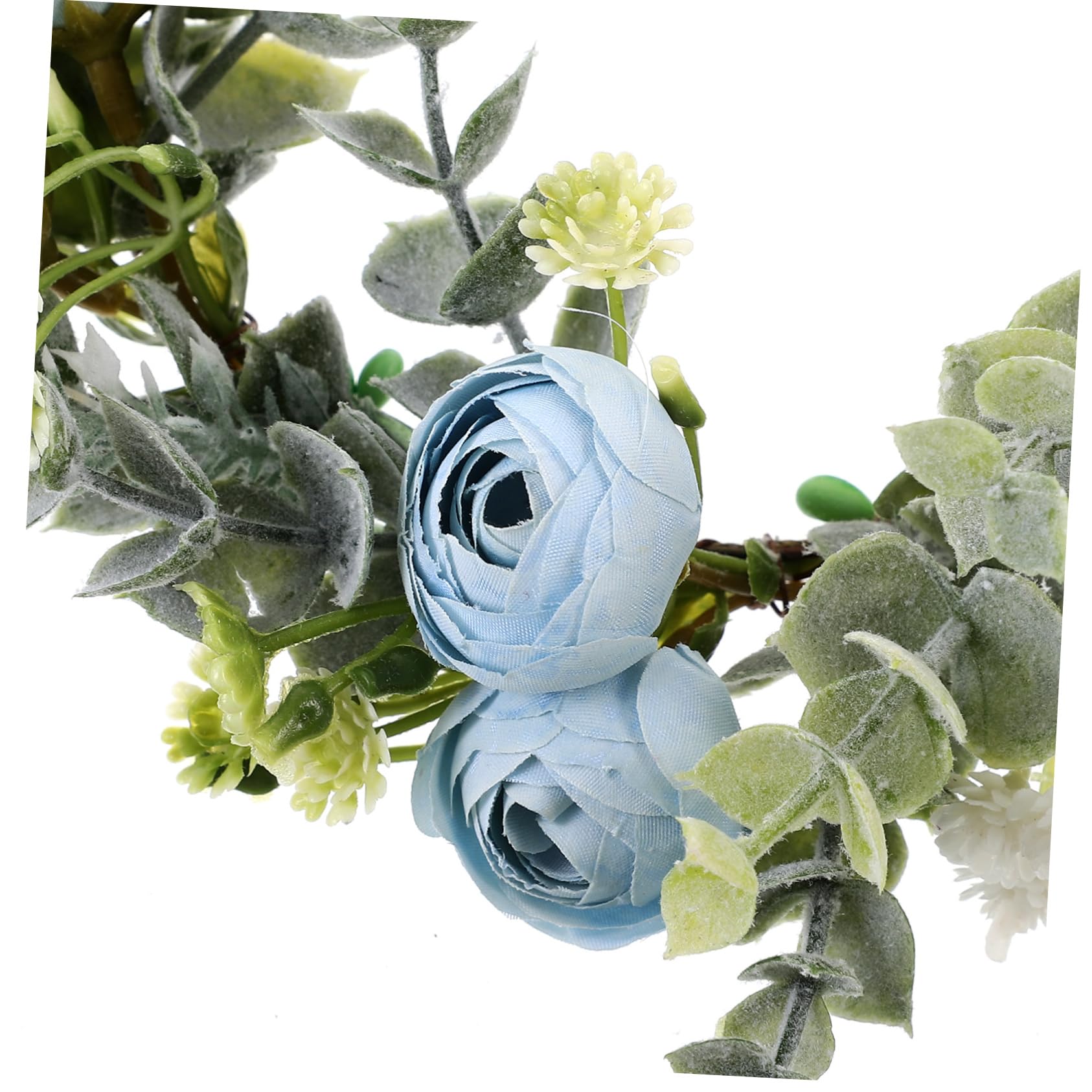 FRCOLOR 3piezas Guirnalda De Flores Para Novia Azul Diadema De Cabello Para Bodas y Fiestas Accesorio Elegante y Ligero Para Eventos Especiales