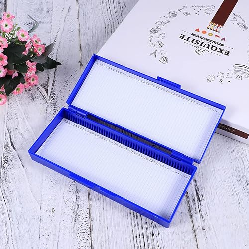 Miniatura 6 de FUNOMOCYA Caja de microscopio para niños Diapositivas y cubiertas de microscopio para niños Diapositivas de microscopio Cajas Organizadoras