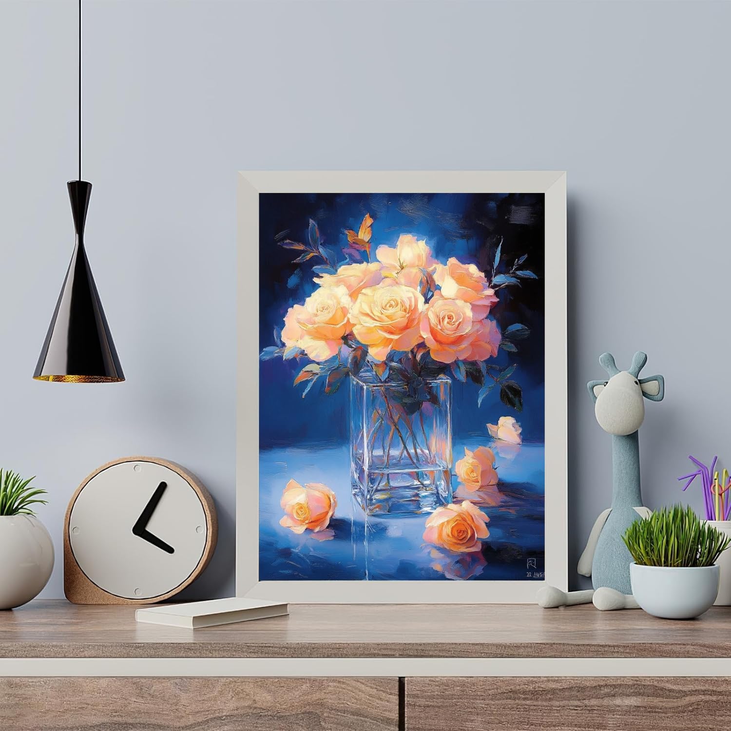 Kit Peinture Par Numéro Adulte 40x50 Cm – Bouquets Mixtes, Toile Colorée, Pinceaux Inclus, Acrylique Non Toxique, Sans Cadre