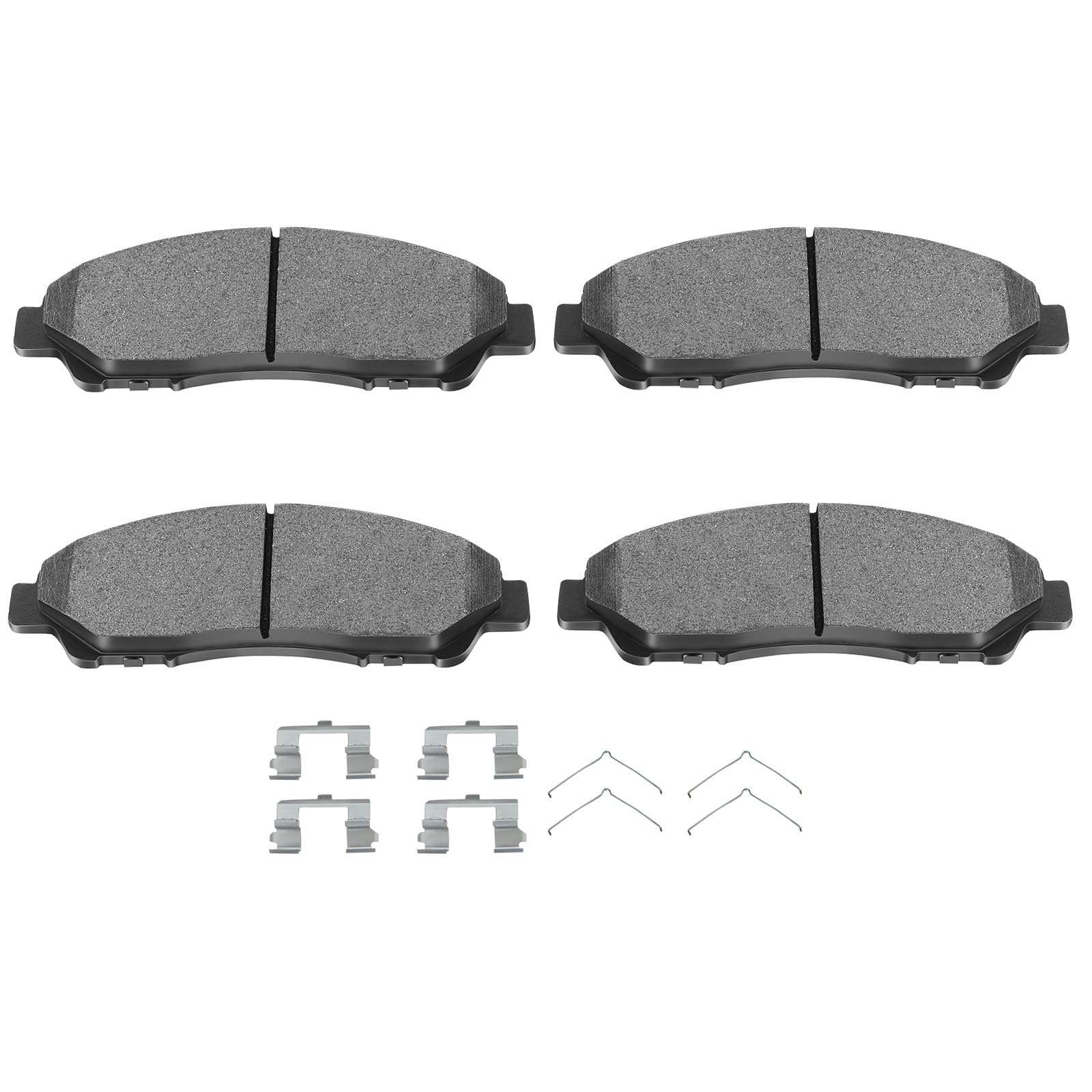 SCITOO D1378 Semi Metallic Brake Pads Kits Front Replacement For Acura MDX 2007-2019,For Acura ZDX 2010-2013,For Honda Pilot 2009-2019,For Honda Ridgeline 2017-2019