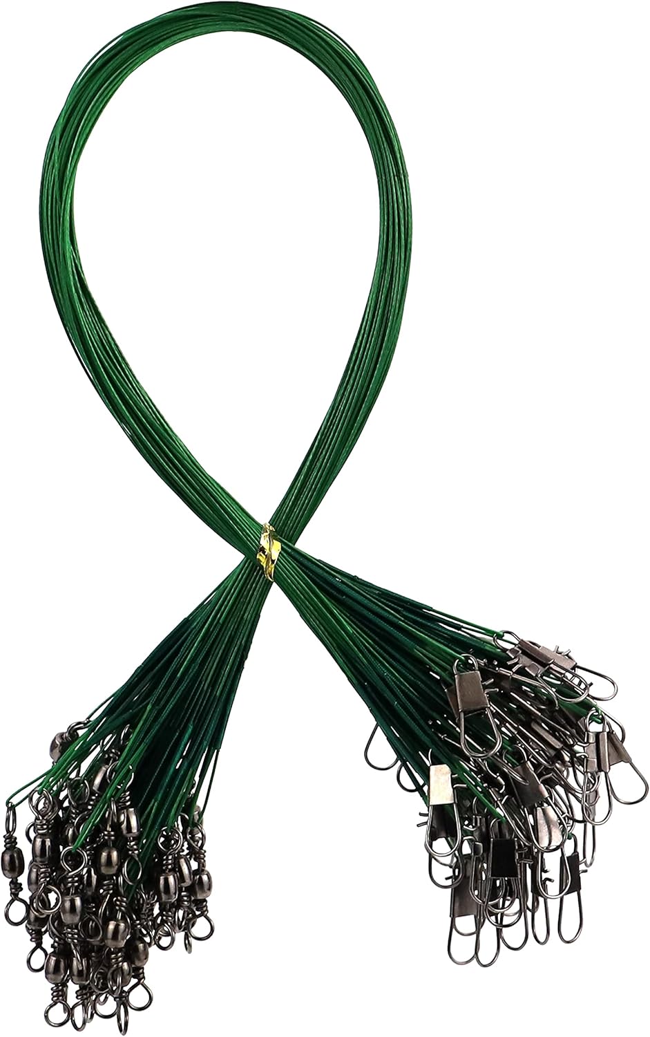 Facikono Steel Leaders Fishing Saltwater, Leaders Wire with Swivels and Snaps for Walleye Pike Catfishing Rig, 60PCS, 12in : Sports & Outdoors