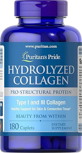 Colágeno hidrolizado Puritans Pride 0035 oz 180cápsulas disponible en Yaxa Colombia
