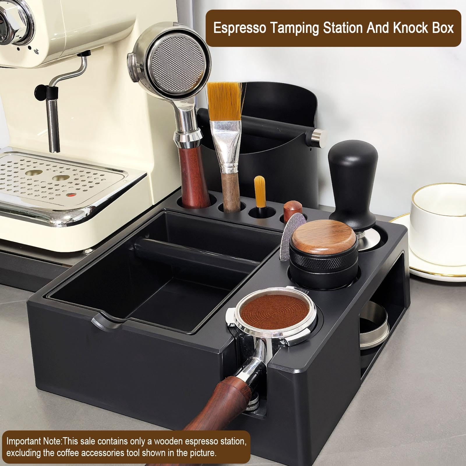 Kaffeetamperstation, Rutschfester Tamperhalter für Kaffeezubehör