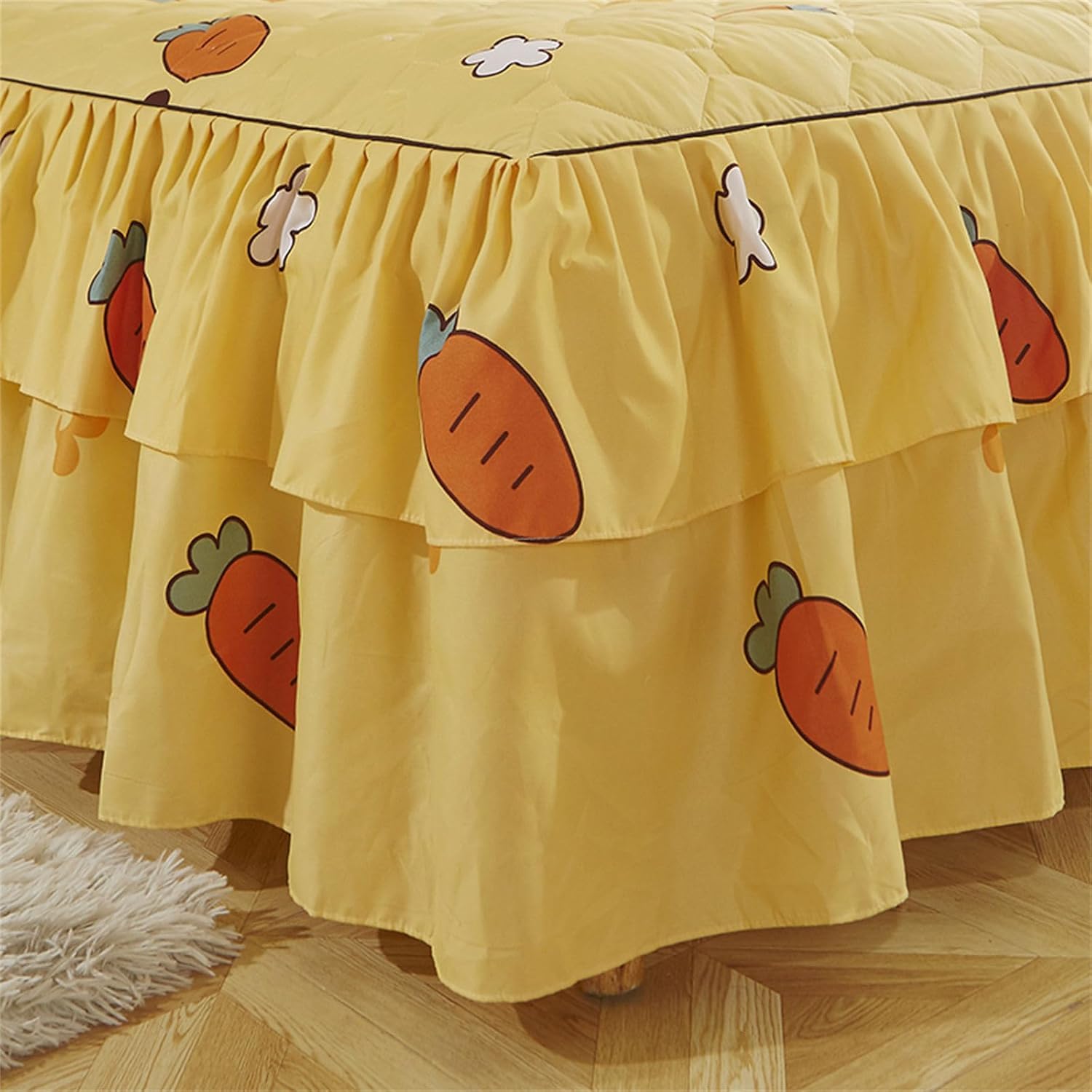 Drap de lit doux lavable en machine pour éliminer la poussière du sommier 180x220