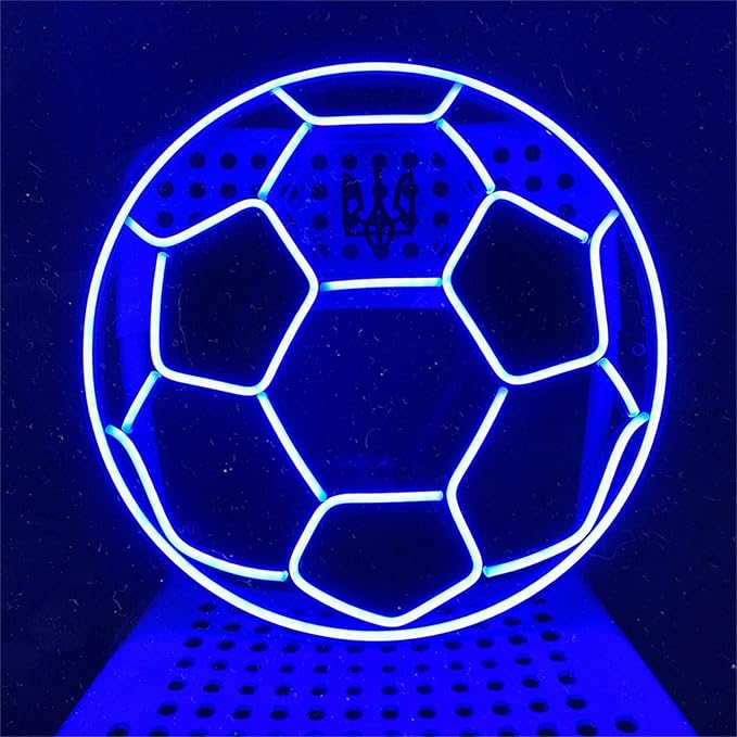 MAXSMLZT Neon Sign Soccer LED Neon Night Light for Kids Room Birthday Party Home College Decor Club Kids Holiday Xmas Gifts Neon Lamp Decor,B