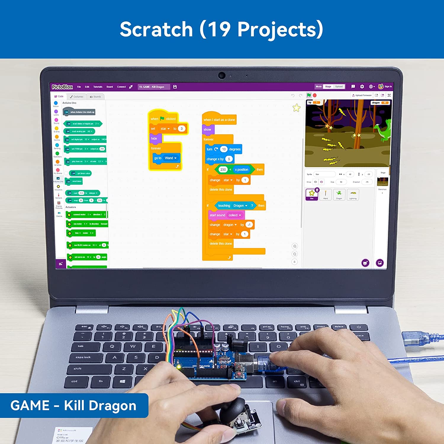SUNFOUNDER Project Complete Starter Kit Compatible with Arduino IDE, 25 Tutorials Included for UNO R3