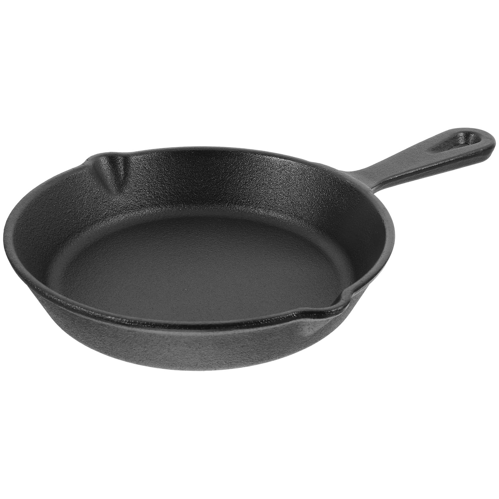 SHINEOFI Kleiner Gusseisenpfanne 16cm Dicke Antihaft Eierpfanne mit Robustem Griff Kleine Küchenpfanne für Singles und Frühstück