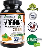 Vista 3 de MAX 2650 mg de refuerzo de óxido nítrico L-Arginina - L-citrulina y asstragina - Liberación temporal 2650 MAX Fórmula