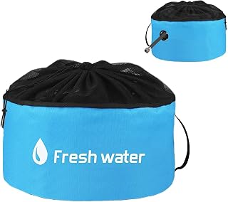 Bolsa de almacenamiento de manguera de agua, bolsa de tubería de drenaje de cordón organizador de cable de puente a prueba de polvo | Accesorios de protección de equipos de autocaravanas para cables