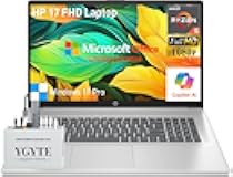 2025 17 Inch Laptop Computer, 17.3 IPS FHD Business Laptop PC, AMD Ryzen 5 6-Core, 64GB RAM 2.5TB Storage (2TB SSD+512GB Docking Set), Windows 11 Pro Lifetime Office, 10-Key Number Pad