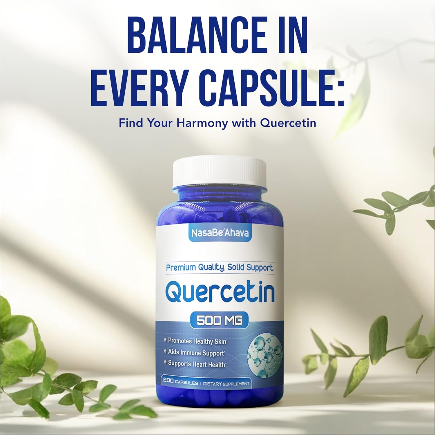 Quercetin 500mg Capsules | Vegan Friendly Quercetin Dihydrate High Potency Antioxidant Supplement for Skin Heart and Immune Support | Gluten-Free | Made in the USA in GMP Facilities (200 Servings) - Image 7