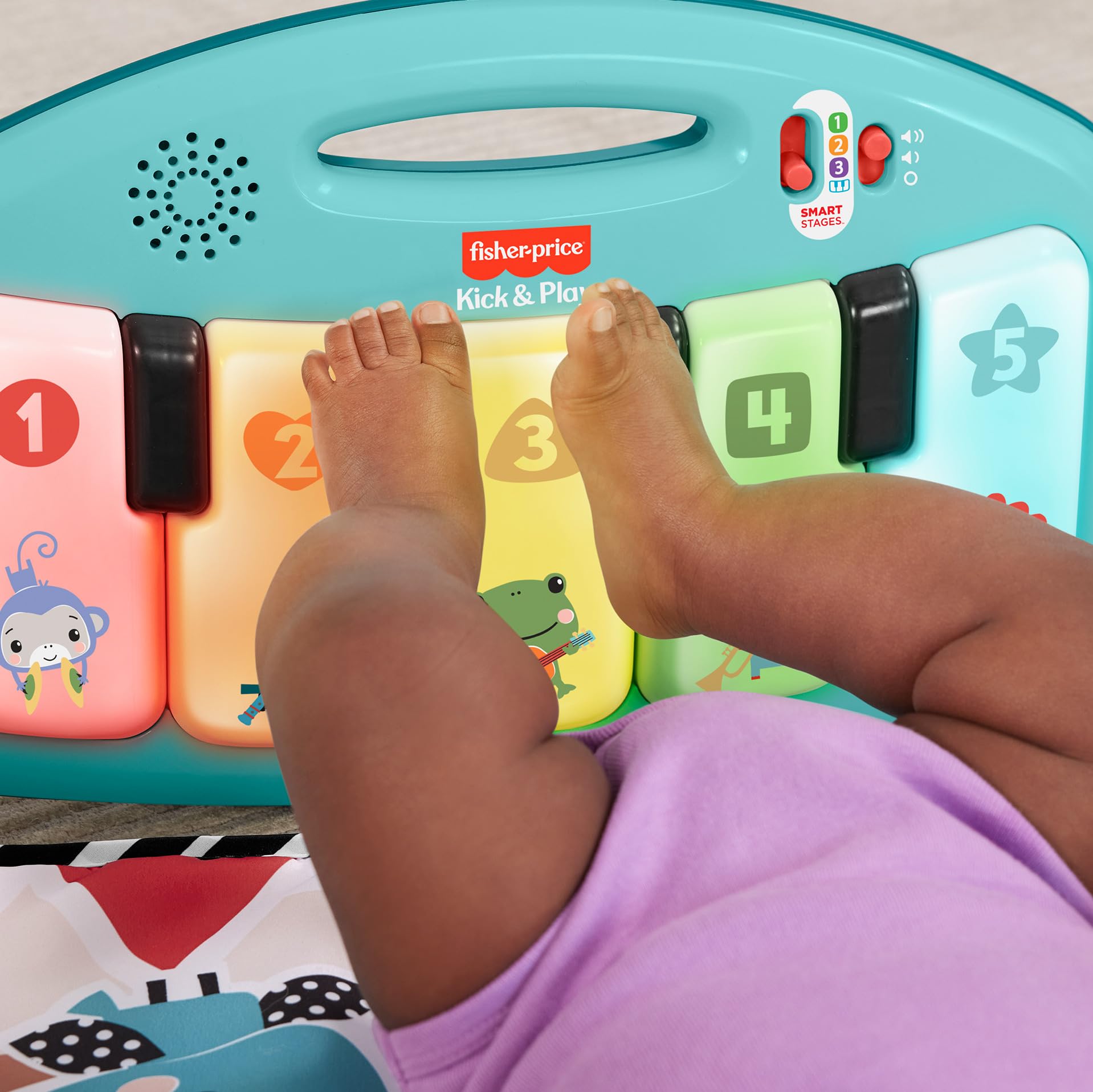Fisher-Price Palestra per Bambini Calcetti con luci e Suoni Mattel HWY54
