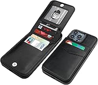 Vista 23 de KIHUWEY Compatible con iPhone 14 Pro Max Funda Billetera con Tapa con Soporte para Tarjeta de Crédito, Cierre Magnético de Cuero Premium, Función
